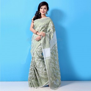 Lucrative Katan sharee from Tangail with beautiful Jamdani design work for all age